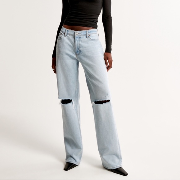 🔥NWT🔥 Abercrombie Low Rise Baggy Jeans - Picture 3 of 6
